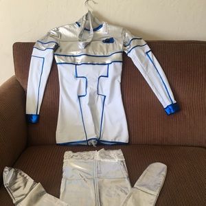 Sexy R2D2 HALLOWEEN Jumpsuit, thigh high stockings